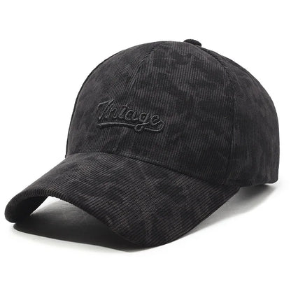 Vintage Corduroy Retro Baseball Cap