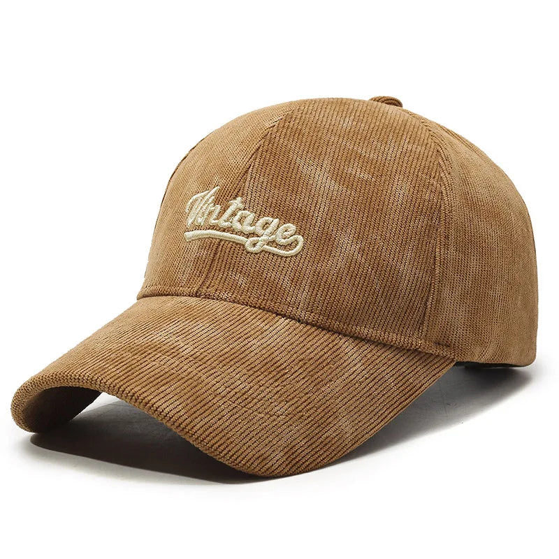 Vintage Corduroy Retro Baseball Cap