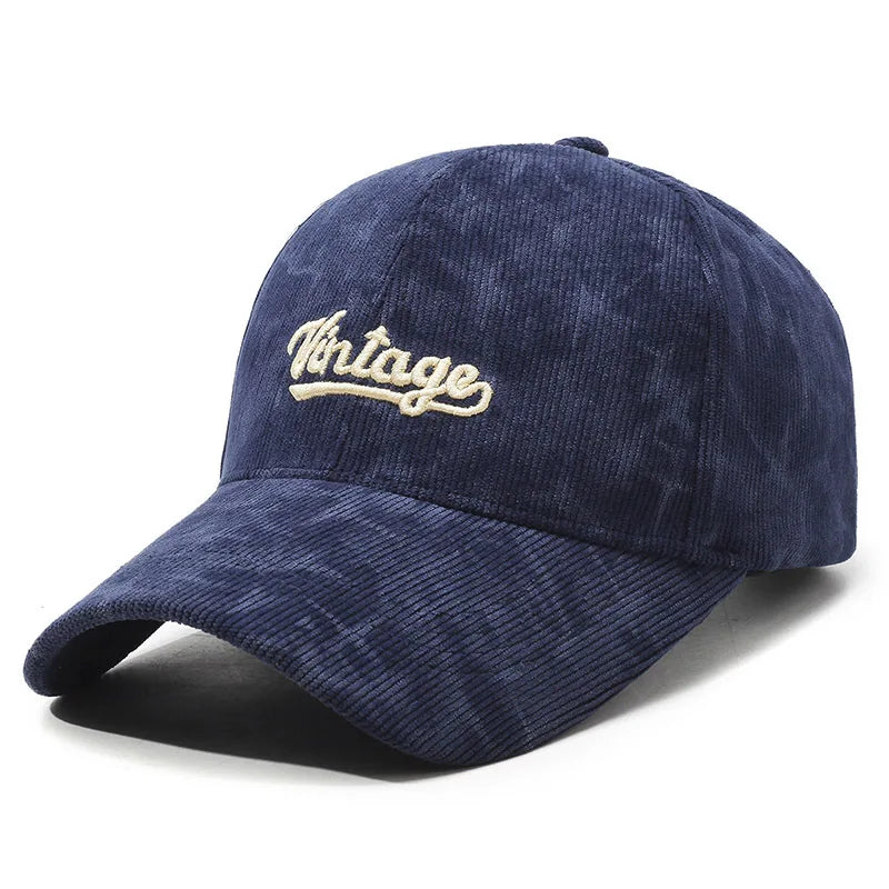 Vintage Corduroy Retro Baseball Cap