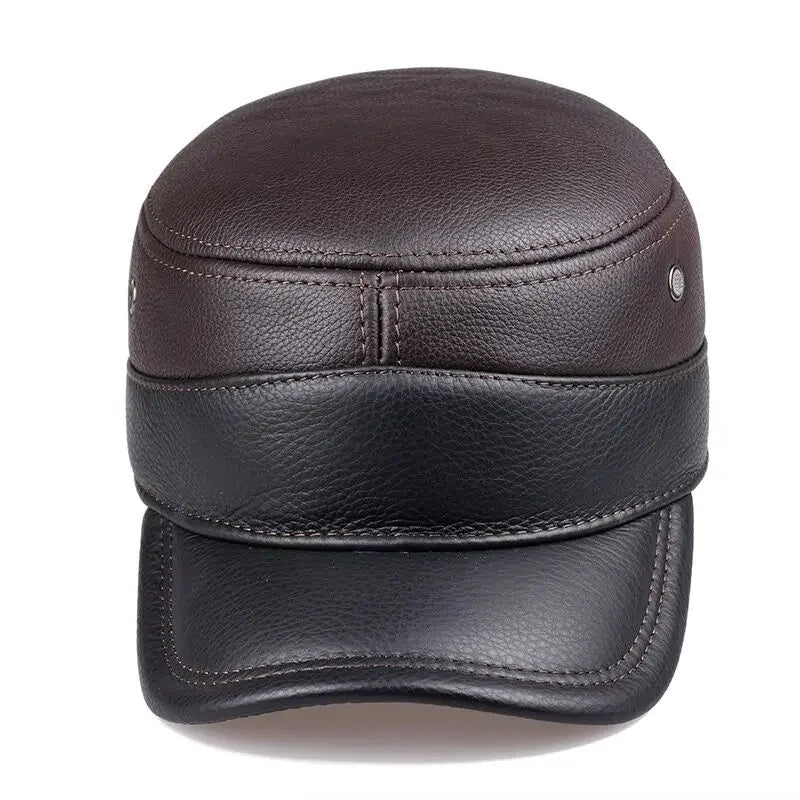Wilfred Genuine Leather Army Cap