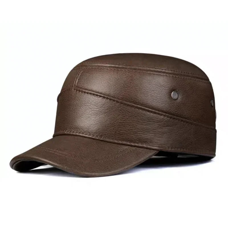 Wilfred Genuine Leather Army Cap