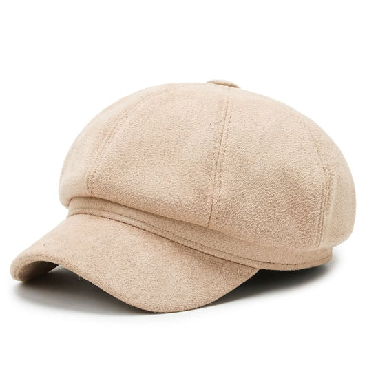 Women's Suede Newsboy Cap